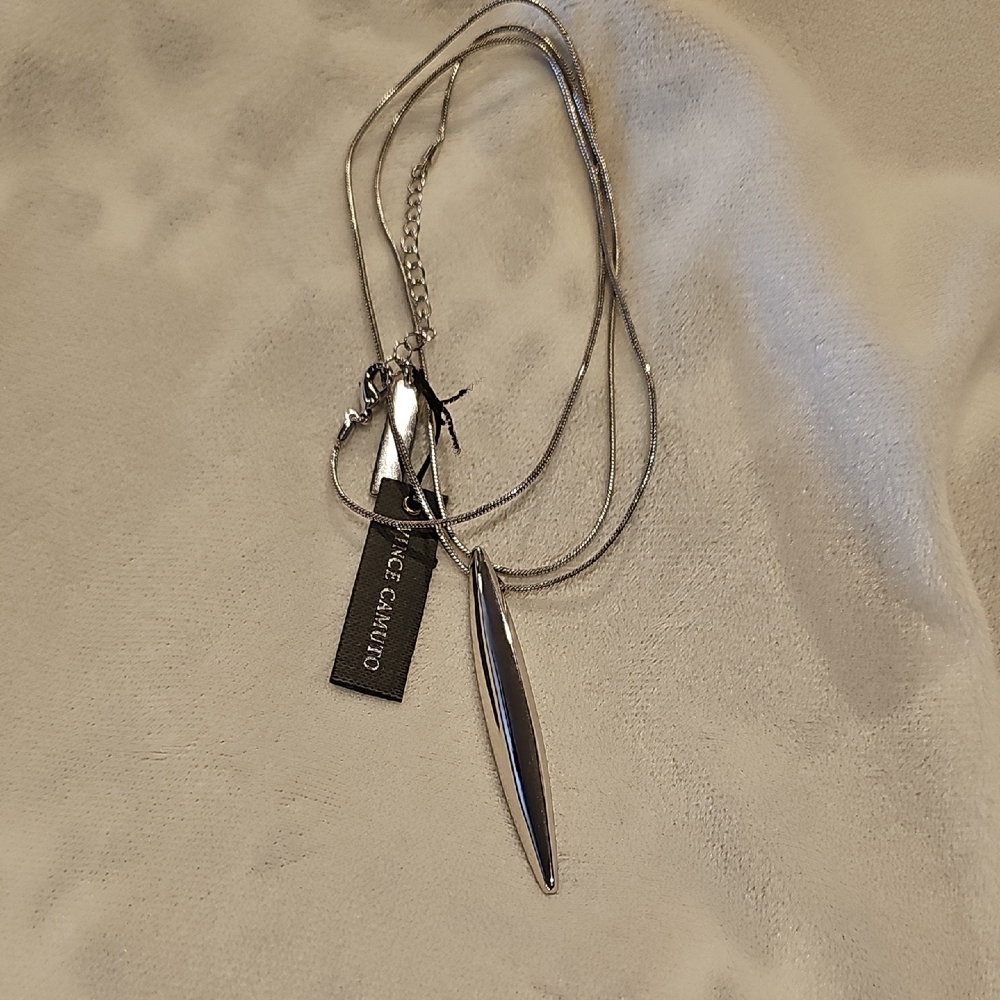 Vince Camuto Metallic Silver Necklace
